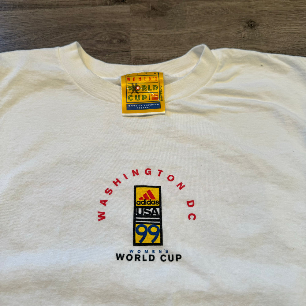 Vintage 1999 Adidas FIFA Women's World Cup Soccer Tshirt