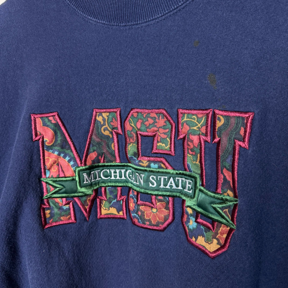 Vintage 90's MICHIGAN STATE University Varsity Sweatshirt