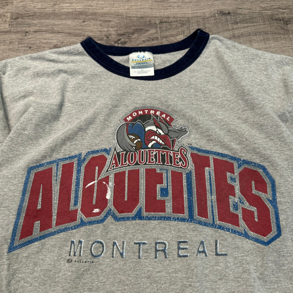 Vintage CFL Montreal Alouettes Ringer Tshirt