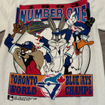 Vintage 1993 MLB Toronto BLUE JAYS Looney Tunes Tshirt