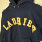 Vintage 1980's LAURIER University Varsity Hoodie Sweatshirt