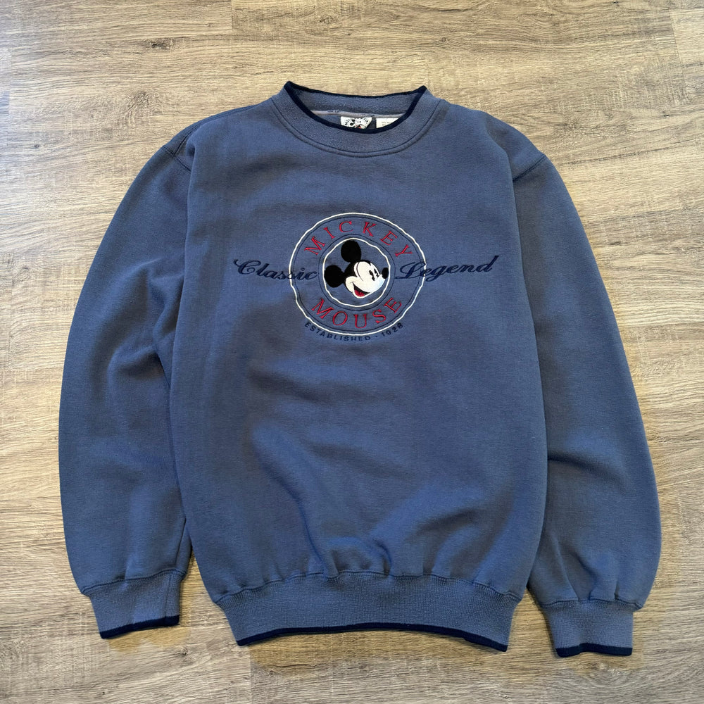 Vintage 90's DISNEY Mickey Mouse Embroidered Crewneck Sweatshirt