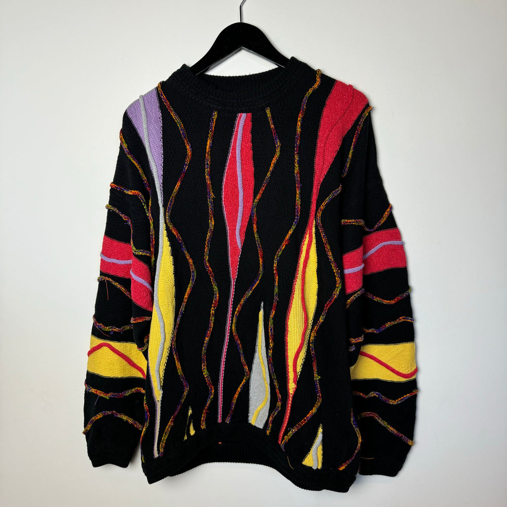 Vintage 90's COOGI Style Cable Knit Sweater