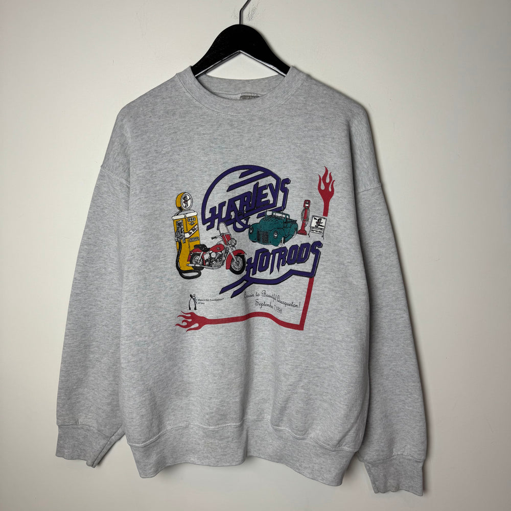Vintage 90's HARLEY'S & HOT RODS Sweatshirt