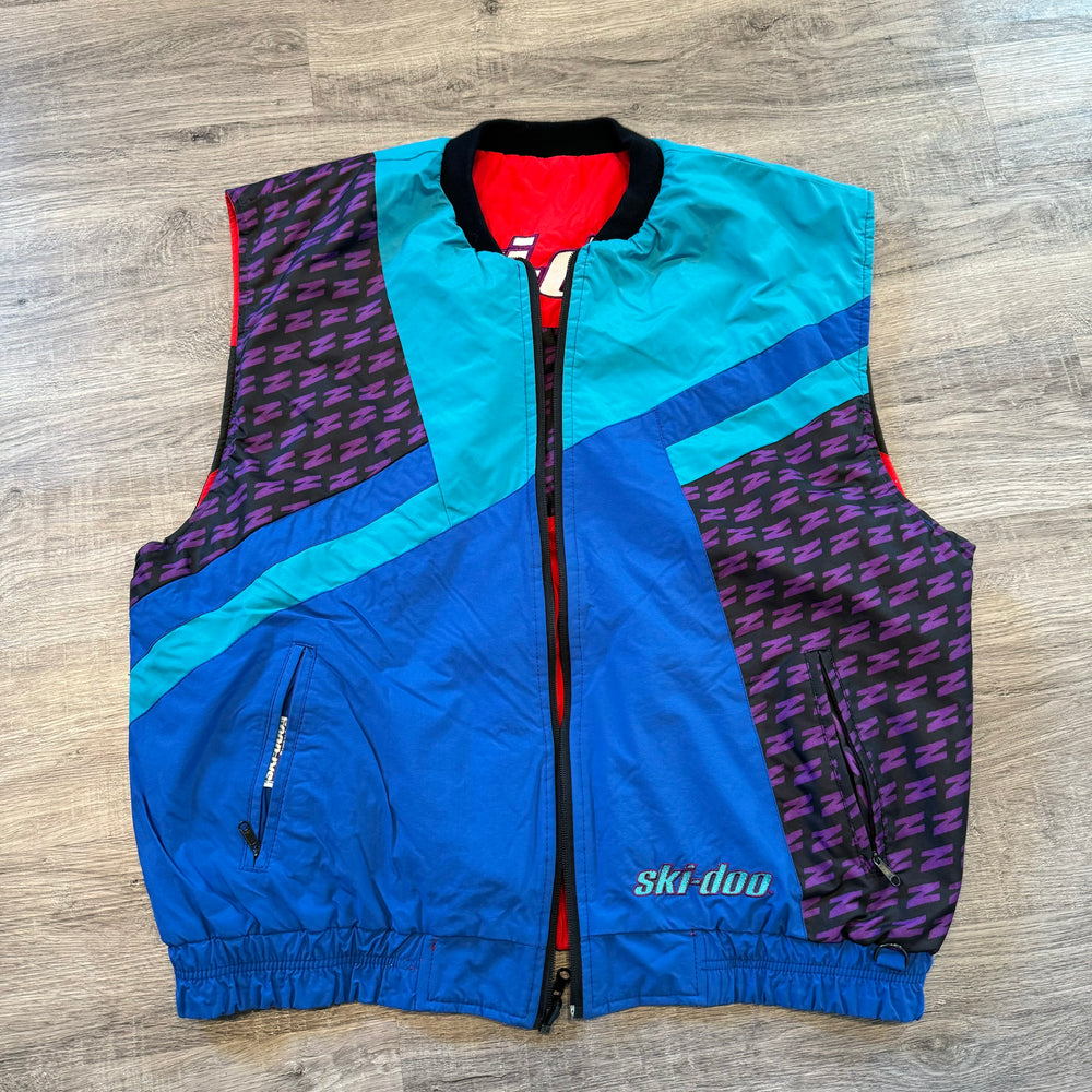 Vintage 90's SKI-DOO Reversible Vest Jacket