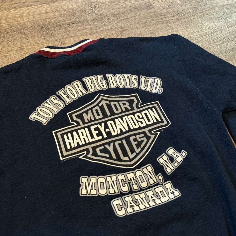 Vintage 90's HARLEY DAVIDSON Two Tone Crewneck Sweatshirt