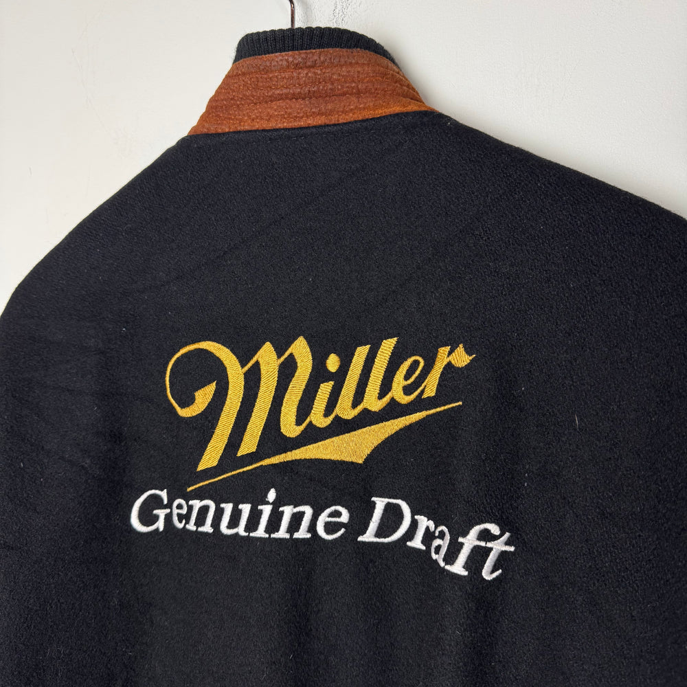 Vintage 90's MILLER Genuine Draft Beer Promo Bomber Jacket