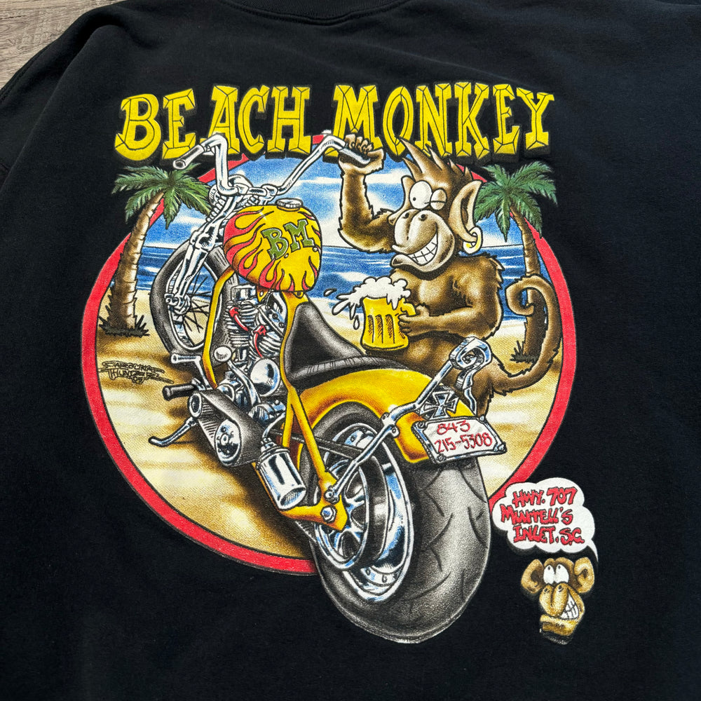 Vintage BEACH MONKEY Biker Bar Sweatshirt