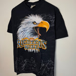 Vintage 90's RIGHTEOUS RULER American Biker All Over Print Tshirt
