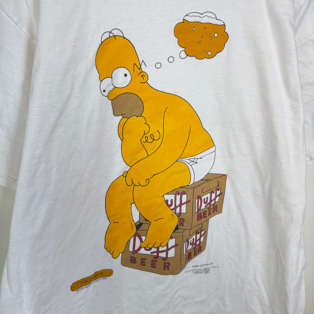 Vintage 1995 THE SIMPSONS Homer The Drinker Tshirt