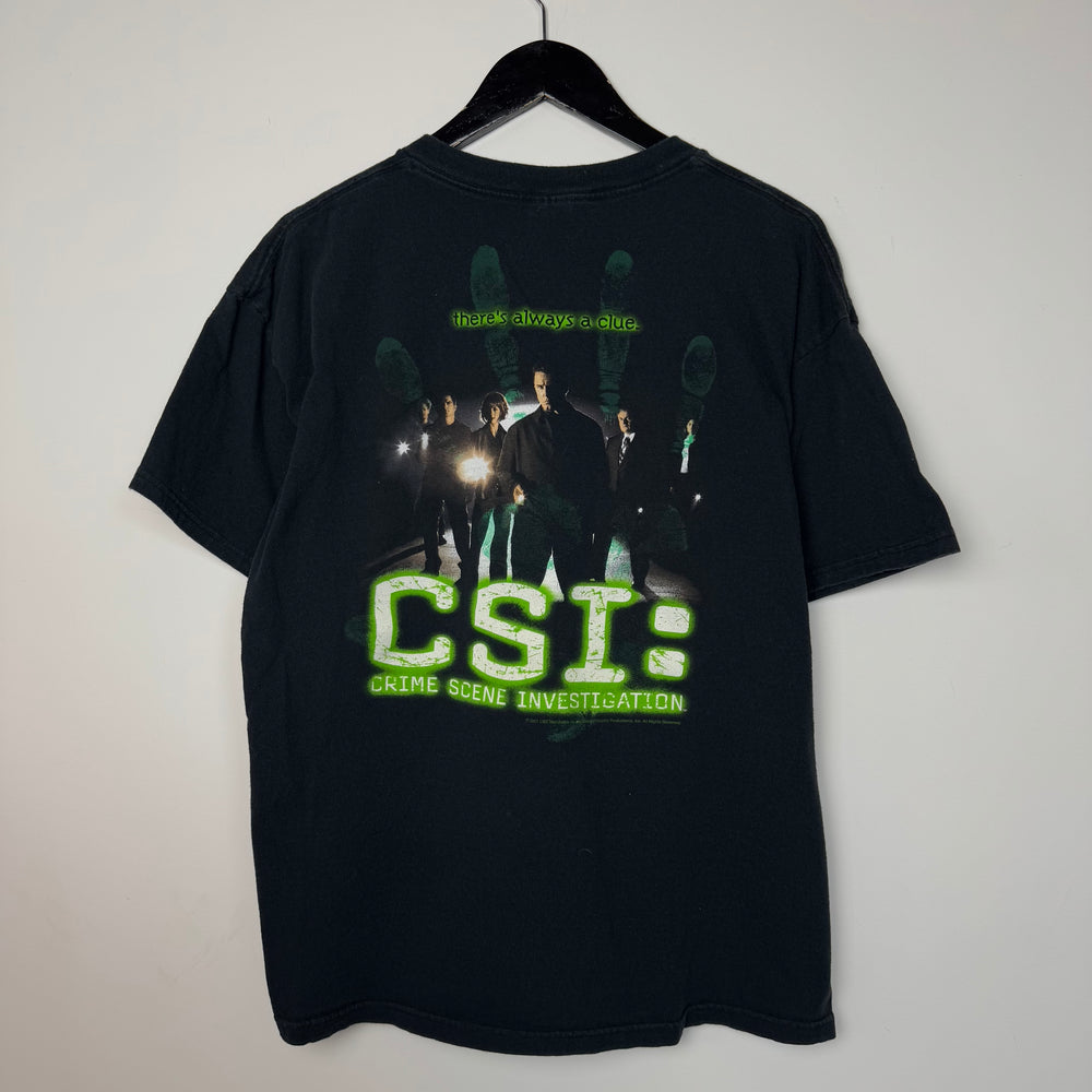 Vintage 2001 CSI Crime Scene Investigation TV Promo Tshirt