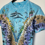 Vintage 90's OCEAN Wildlife All Over Print Tshirt