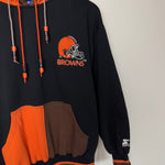 Vintage 90's NFL Cleveland BROWNS Starter Double Hoodie Sweatshirt