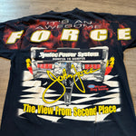 Vintage 1998 JOHN FORCE Racing All Over Print Drag Racing Tshirt
