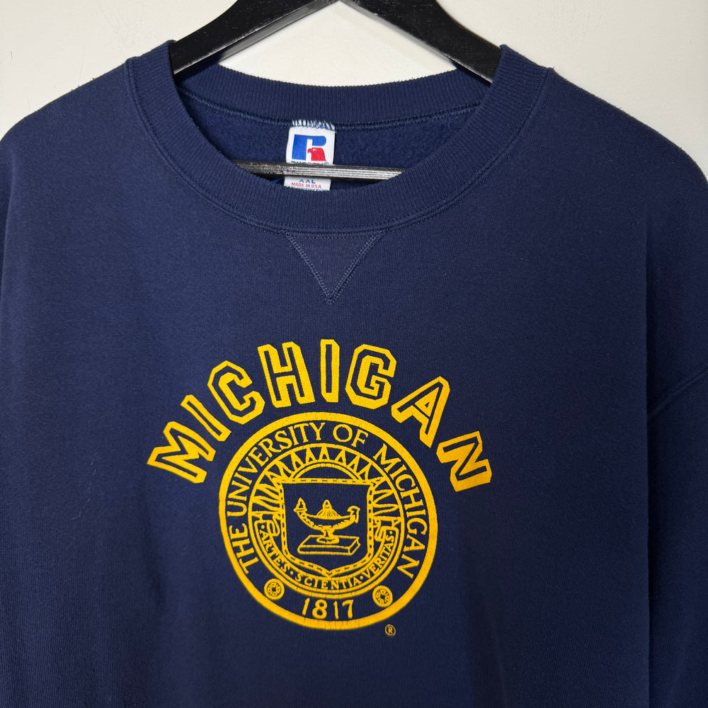 Vintage 90's University of MICHIGAN Russell Athletic Varsity Sweatshirt