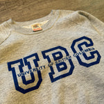 Vintage 1980's University of BRITISH COLUMBIA Canada Varsity Sweatshirt