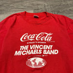 Vintage 1980's COCA-COLA Vincent Michaels Band Tshirt