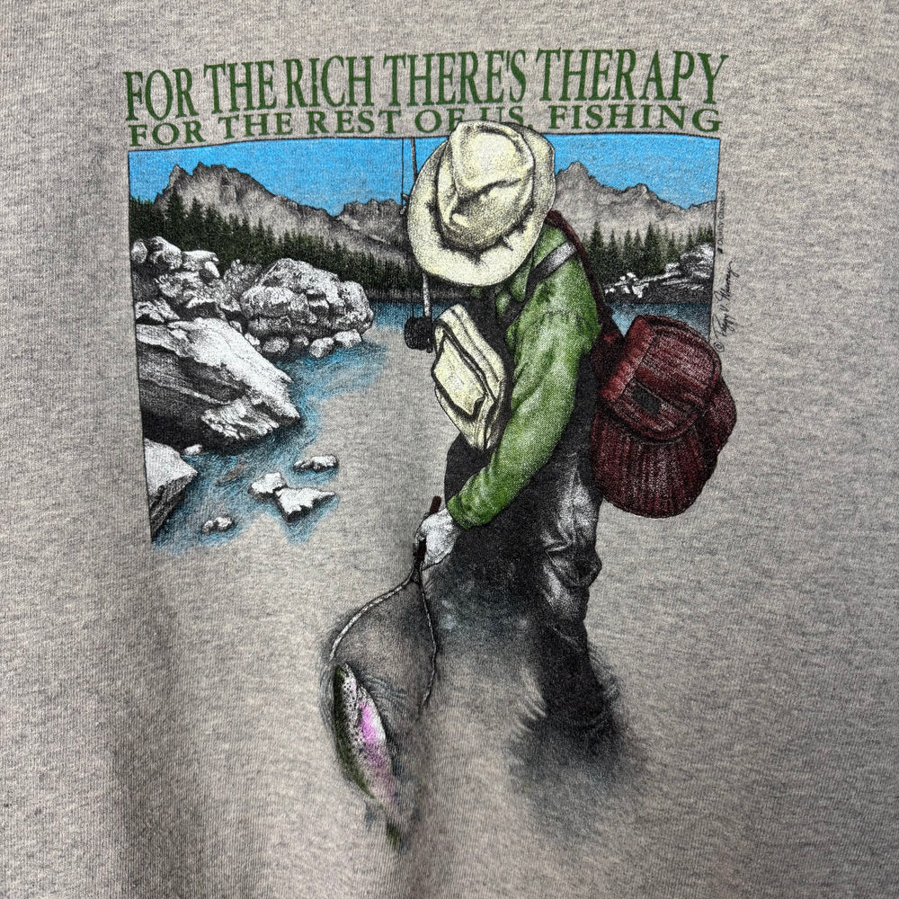 Vintage 90's FISHING Wildlife Sweatshirt