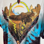 Vintage 1992 LIQUID BLUE Desert Wildlife Tie Dye Tshirt