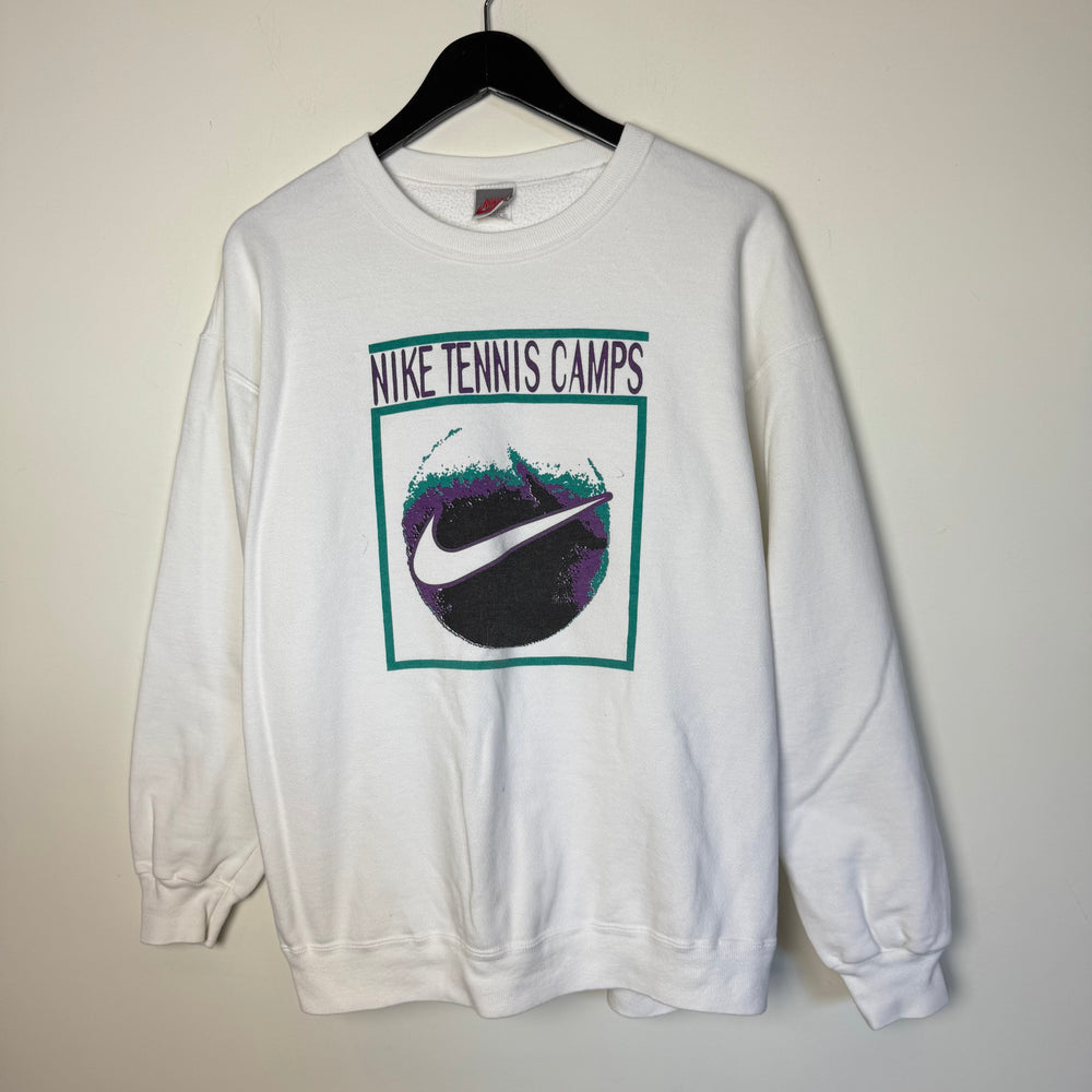 Vintage 90's NIKE Grey Tag TENNIS CAMP Sweatshirt