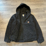 Vintage CARHARTT Sherpa Fleece Lined Hooded Detroit Jacket