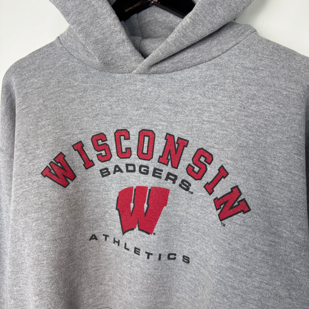 Vintage University of WISCONSIN Varsity Hoodie Sweatshirt