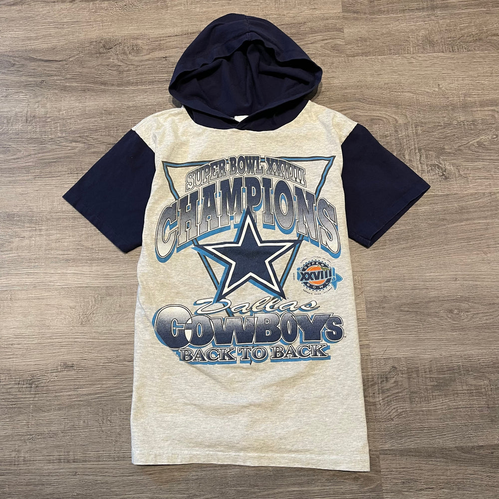Vintage 90's NFL Dallas COWBOYS Hooded Tshirt