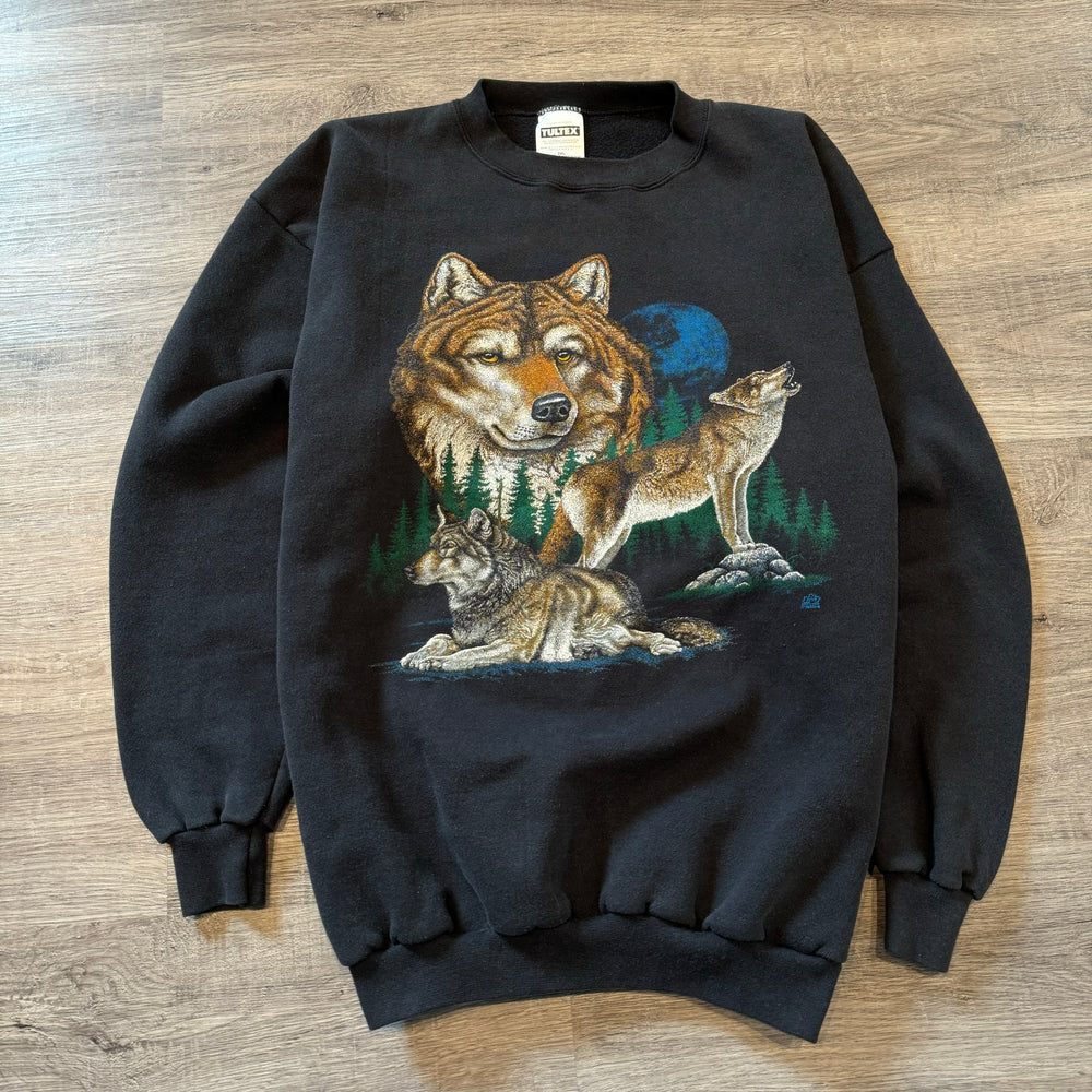 Vintage 90's WOLF Wildlife Sweatshirt
