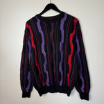 Vintage 90's 3D Cable Knit Crewneck Sweater