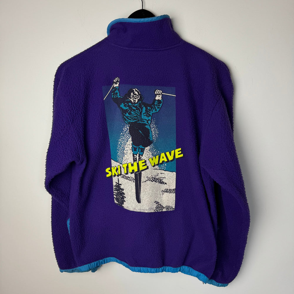 Vintage 90's SKI THE WAVE Fleece Sweater