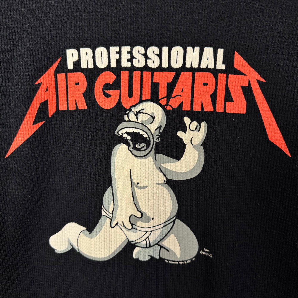 Vintage 2007 THE SIMPSONS Homer Air Guitarist Tshirt