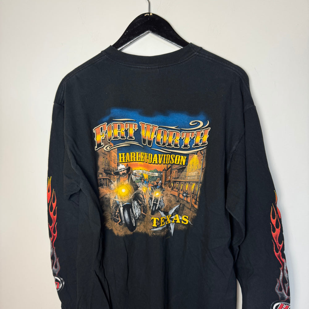 Vintage HARLEY DAVIDSON Flaming Long Sleeve Tshirt