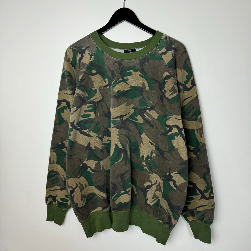 Vintage 1980's THERMO KING Camo Crewneck Sweatshirt