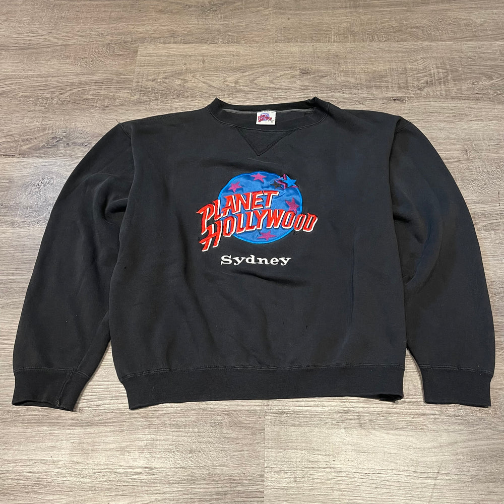 Vintage 1991 PLANET HOLLYWOOD Sydney Australia Crewneck Sweatshirt