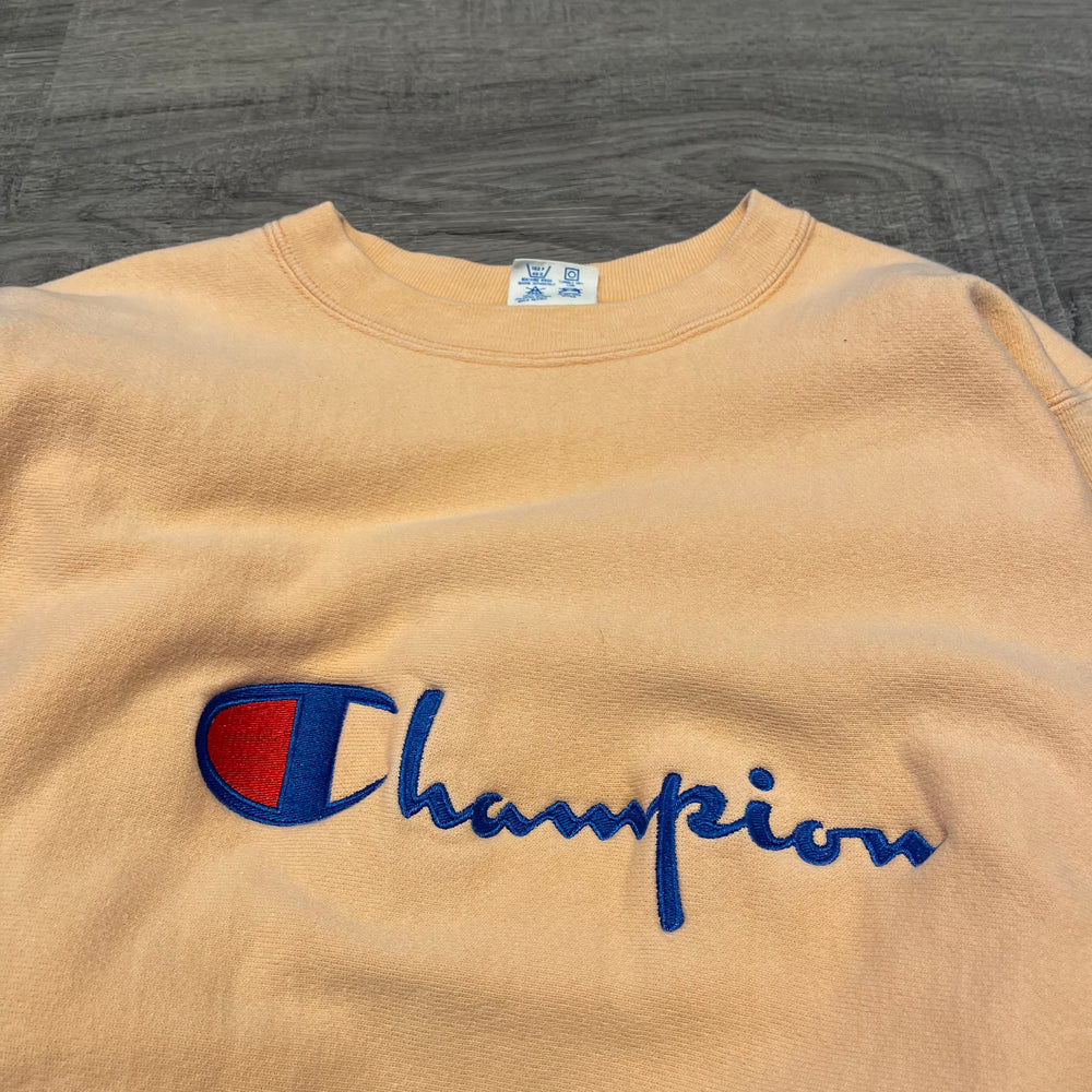 Vintage 90's CHAMPION Reverse Weave Script Sweatshirt – Vintage