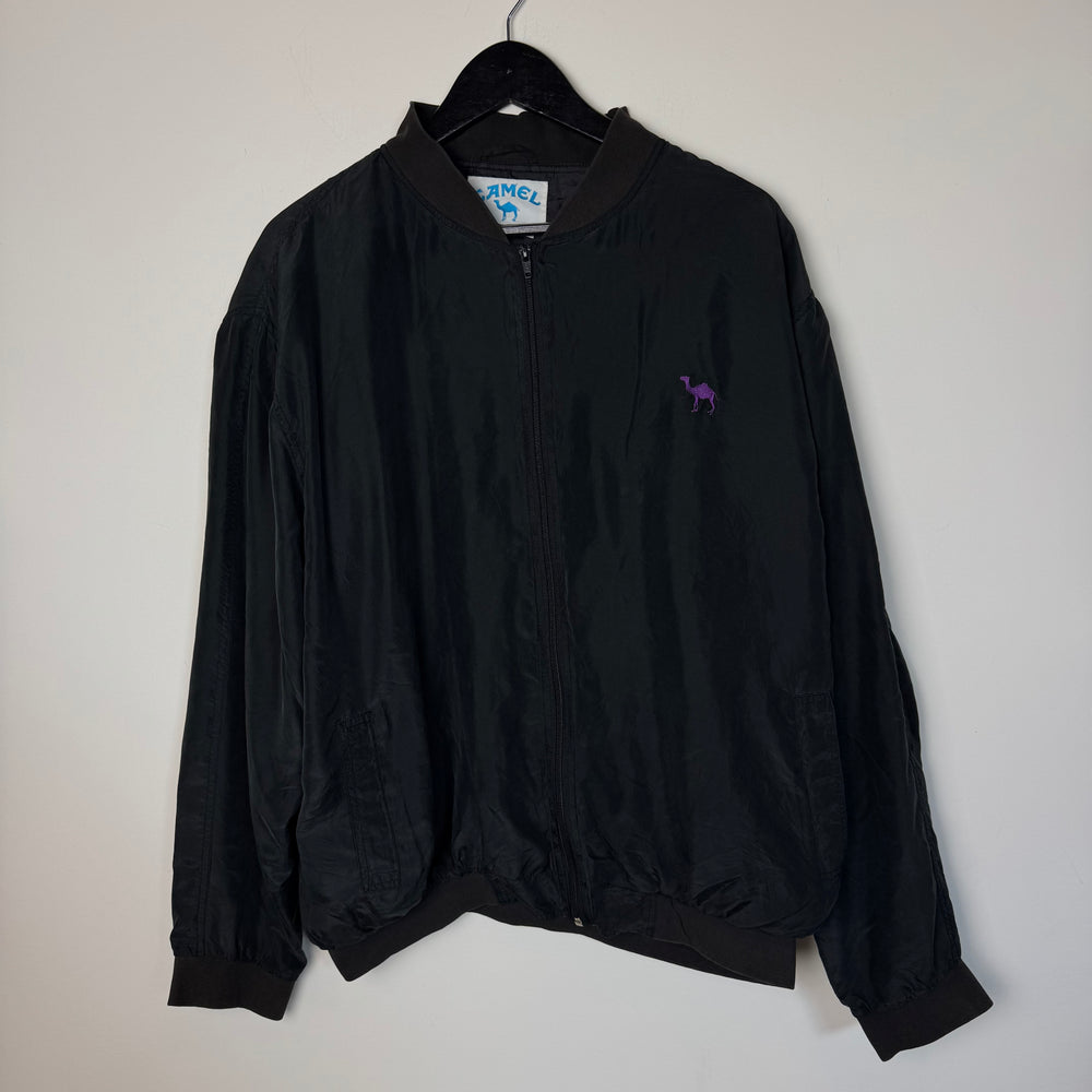 Vintage 90's CAMEL Cigarettes Silk Bomber Jacket
