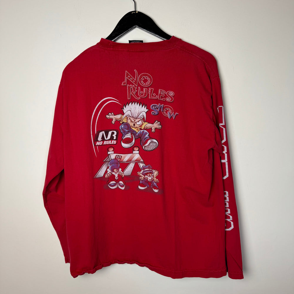 Vintage NO RULES Skateboarding Long Sleeve Tshirt