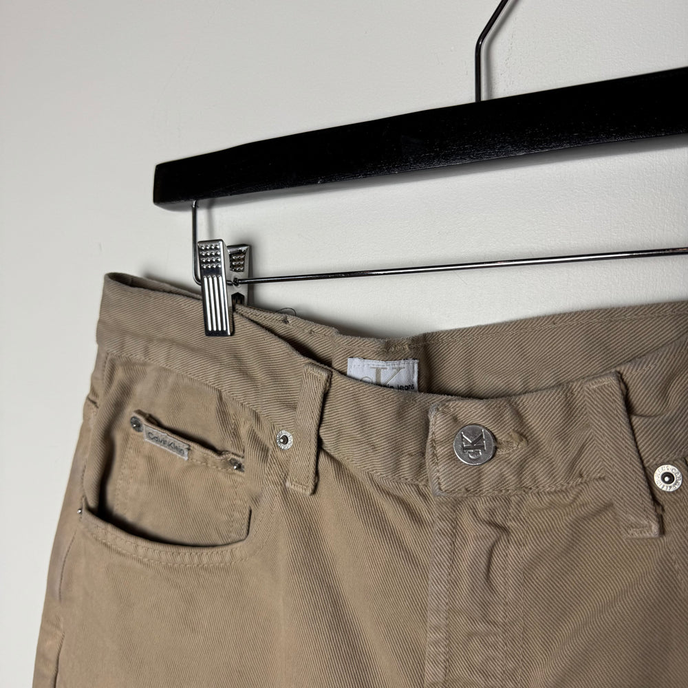 Vintage CALVIN KLEIN Tan Denim Shorts