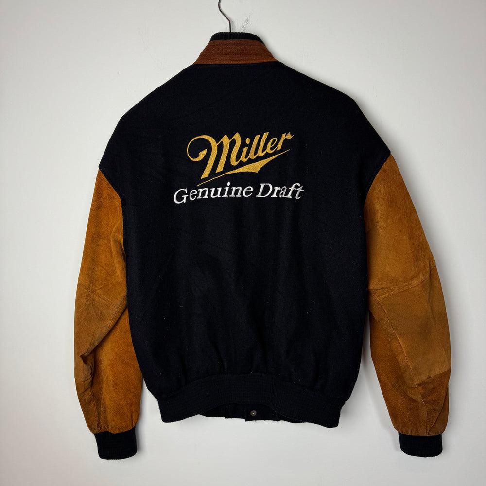 Vintage 90's MILLER Genuine Draft Beer Promo Bomber Jacket