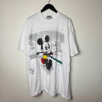 Vintage 90's DISNEY Mickey Mouse SURFING Tshirt