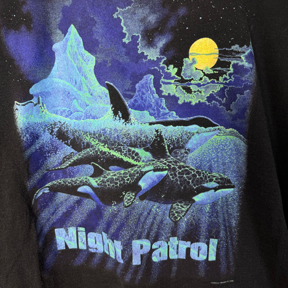 Vintage 90's NIGHT PATROL Wildlife Ocean Tshirt