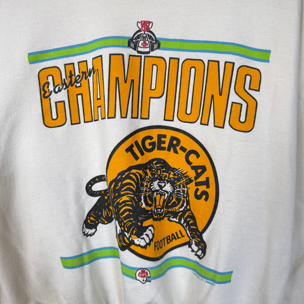 Vintage 90's HAMILTON Tigercats CFL Sweatshirt