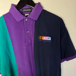 Vintage 90's NASCAR Colour Block Polo Shirt