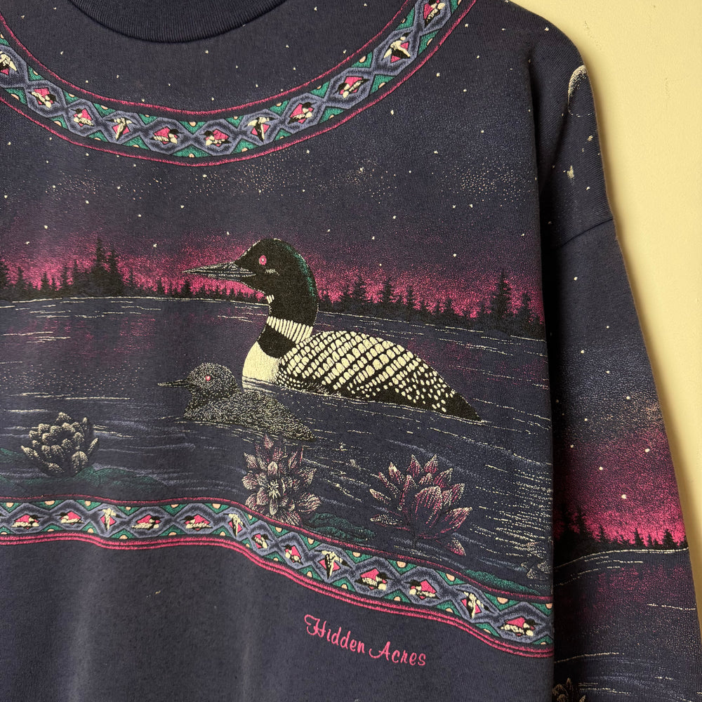 Vintage 90's LOON Wildlife Sweatshirt