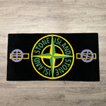 Custom Hand-Tufted STONE ISLAND Badge Patch Area Rug