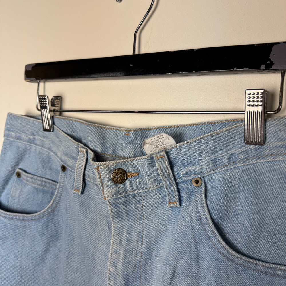 Vintage Light Wash Denim Shorts