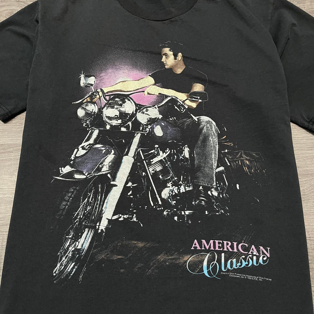 Vintage 90's ELVIS PRESLEY Motorcycle Tshirt