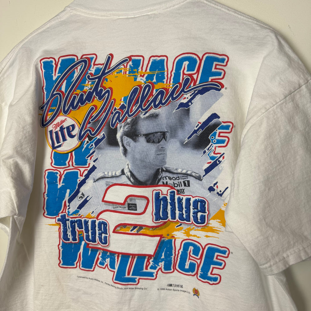 Vintage 90's NASCAR Miller Lite Beer Racing Tshirt