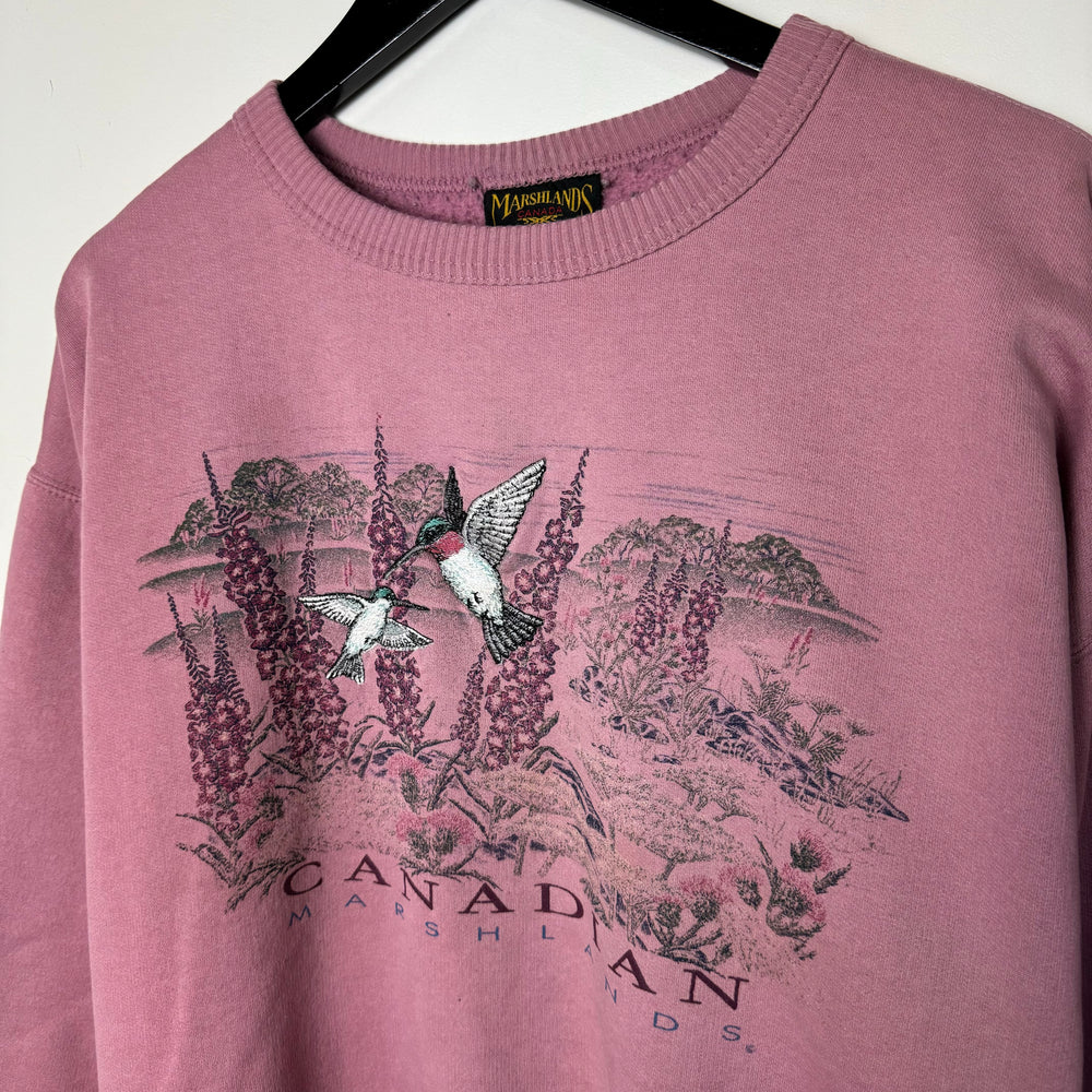 Vintage 90's CANADIAN MARSHLANDS Wildlife Sweatshirt