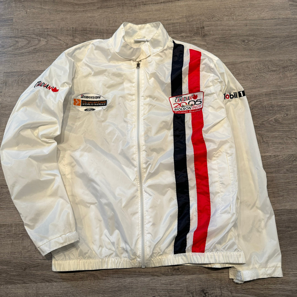 Vintage 2005 MOLSON Canadian Beer INDY Racing Windbreaker Jacket